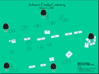 Johnson Family Cemetery Plot Map - click to view larger image
