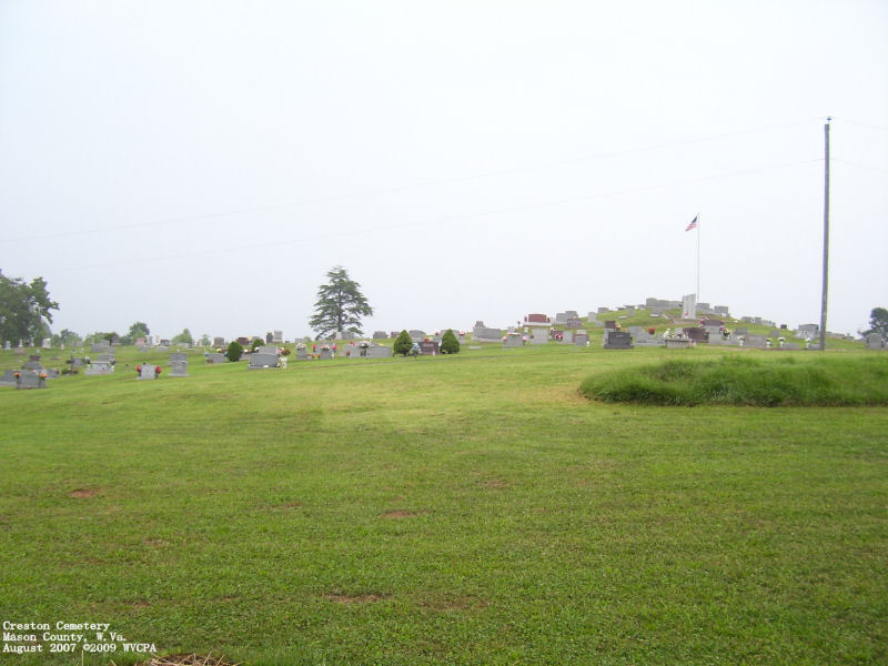 West Virginia Cemetery Preservation Association Creston Cemetery, Mason Co., WV