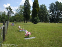 Harmony Cemetery, Mason County, West Virginia - from the center of the cemetery looking back towards the gate