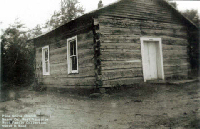 Pine Grove Church, Leon, Mason Co., WV - early photo of original structure, mid-20th century