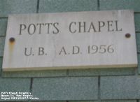 Pott's Chapel & Cemetery, Mason Co., West Virginia