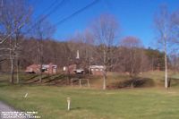 Judson Baptist Church & Cemetery - the cemetery is to the right of the church in this photo