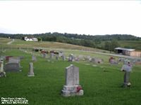 Wade Chapel Cemetery - "Old" portion in the foreground, new addition in the background