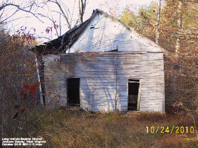 Long Hollow Baptist Church, Jackson County, WV - Photo from October 2010