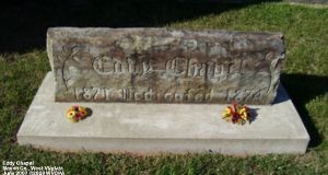 Eddy Chapel - sign located at side of church building